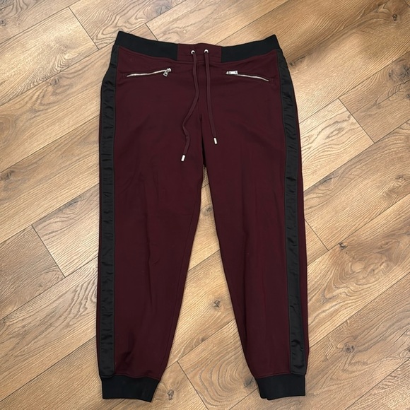Lauren Ralph Lauren Women’s Soft Joggers Sweatpants Red Black Size L - Picture 1 of 5